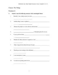 Noun Clause Adjective Clause Adverbial Clause Exercises Exercise