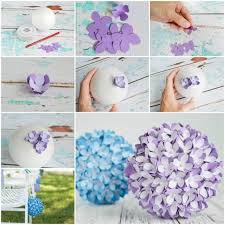 Fruhlingsdeko Basteln Balle Aus Papierblumen Weisser Stuhl Bleistift Kleber Diy Blumen Basteln Blumen Aus Papier Fruhlingsdeko Basteln