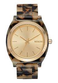 Time Teller Acetate Watch Cream Tortoise Unisex Acetate Nixon Us