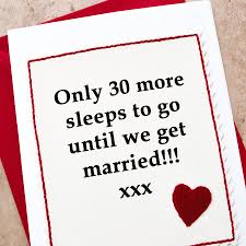 I made these so i would have a countdown image for my screen every day. Countdown Wedding Card For Husband Or Wife By Jenny Arnott Cards Gifts Notonthehighstreet Com