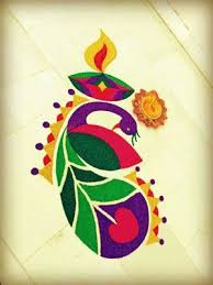Easy Small Peacock Rangoli Designs 2016 Rangoli Designs Rangoli Designs Flower Small Rangoli Design