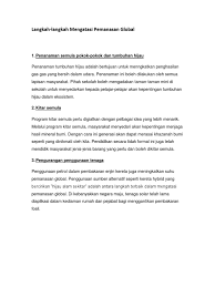 5.4 efisiensi penggunaan produk dan pemanfaatan teknologi ramah lingkungan. Cara Menghalang Peningkatan Suhu Dunia Trancee