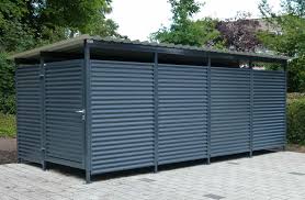 Sie Suchen Eine Losung Um Ihre Mullcontainer Und Mulltonnen Sauber Und Ordentlich Unterzubringen Unsere Multiflex M Mulltonnenhaus Fahrradgarage Mullcontainer
