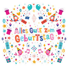 De Duitse Gelukkige Verjaardag Van Allesgute Zum Geburtstag Deutsch Vector Illustratie Illustration Of Gelukkig Kaart 78405934