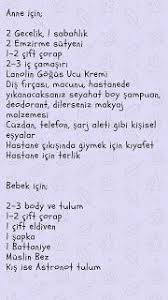 dogum icin hastane cantasi neler goturmelisiniz hastane cantasi yenidogan bakimi gebelik donemi