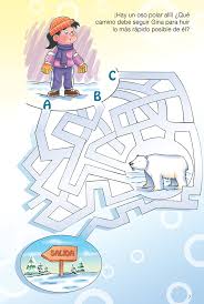 Laberintos para niños más populares para imprimir. Laberinto Rescatando Al Oso Laberintos Para Ninos Actividades De La Escuela Dominical Oso Polar