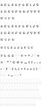 3d hand drawing, black and white stripes. 3d Hand Drawns Font Dafont Com