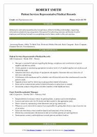 It is essential to have the employer get into your customer service resume and read it to the end, and not just a part of it. Patient Services Representative Resume Samples Qwikresume