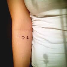 Anchor with birds tattoo google search cross heart tattoos. Faith Hope Love Tattoos 45 Perfectly Cute Tattoos With Best Placement