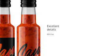 Red Sauce Bottle Mockup In 2020 Bottle Mockup Bottle Red Sauce