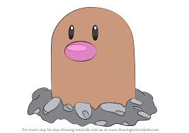 Learn How to Draw Diglett from Pokemon (Pokemon) Step by Step : Drawing  Tutorials