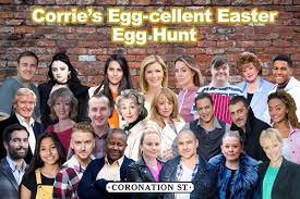 Find everything related to coronation street. Coronation Street On Twitter Happy Easter From All Of Us At Corrie We Ve Hidden 8 Easter Eggs Amongst Some Of Our Cast Can You Find Them All Corrie Easter Egghunt Easterweekend Itv