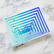 Done in yellow background for a cheerful setting. 4 Handmade Card Ideas For Your Best Friend