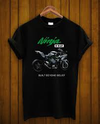 Kawasaki Ninja T Shirt Motor Cycle Logo Printed H2 Racing New Men Black S M L Xl T Shirt Kawasaki Ninja Cycle Logo