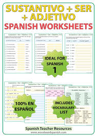 What is a noun in spanish grammar? Noun Ser Adjective Spanish Worksheets With Vocabulary Related To The House Sustantivo Ser Spanish Teacher Resources Nouns And Adjectives Vocabulary