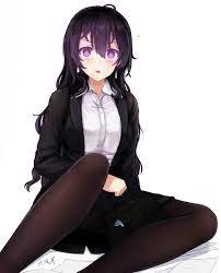 Wallpaper drawing illustration anime girls brunette. Wallpaper Illustration Long Hair Anime Girls Sitting Cartoon Black Hair Purple Eyes Miyaura Sanshio Business Suit Human Positions Mangaka 1050x1300 Aliceche 20238 Hd Wallpapers Wallhere