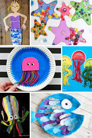 They look wonderful hanging in windows, worn as pendants and sent as cards. Under The Sea Crafts For Kids Arty Crafty Kids