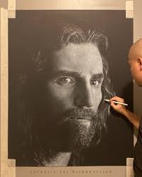 Portrait of lord in the passion of the christ movie