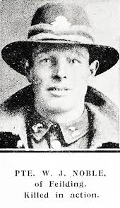 Private William John Noble Canterbury Regiment, N.Z.E.F.. Died Thursday 22  November 1917