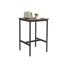 These tables create a winsome atmosphere in any kitchen. Vasagle Bar Table Square Tall Table Heavy Duty Steel Frame 60 X 60 X 90 Cm Easy Assembly For Living Room Kitchen Industrial Style Rustic Brown And Black Lbt25x