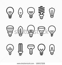 Light Bulb Icons Vector Light Bulb Icon Light Bulb Art Lighting Logo