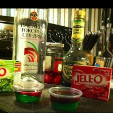 Cherry Limeade Jello Shots 1st Layer 3oz Lime Jello 1c Boiling Water 1 2 C Cold Water 1 3 C Cherry Rum 1 4 C Green Cherry Limeade Alcoholic Treats Jello Shots
