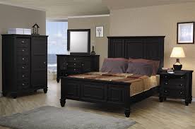 Get 5% in rewards with club o! Sandy Beach Panel Bed 6 Piece Bedroom Set In Black Finish By Coaster 201321