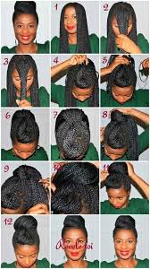 Double Bun Natural Hair Styles Hair Styles Box Braids Styling