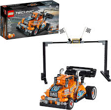 Technic Lego 42104 Pull Back Race Truck Dragster 227 Pezzi Amazon It Giochi E Giocattoli
