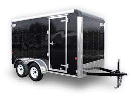 Both open and enclosed car hauler trailers are generally designed with lower decks that simplify loading and unloading, although loading and unloading a salvage or other nonoperational car may require using a winch or other equipment. 5 X 10 Hd Car Mate Custom Cargo Trailer Ron S Toy Shop