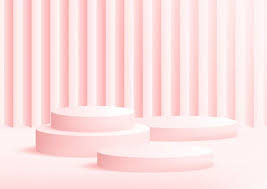 Empty Podium Studio Pink Background For Premium Vector Freepik Vector Background Banner Mockup In 2020 Pink Background Blue Neon Lights 3d Geometric Shapes