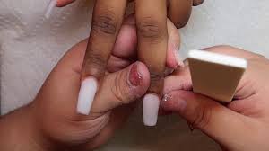 Talk about being edgy — literally. Classic Tapered Square Nails Acrylic Nail Tutorial Youtube