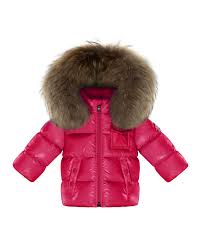 Moncler K2 Hooded Fur Trim Puffer Coat Fuchsia Size 12m 3t Puffer Coat Fur Trim Moncler