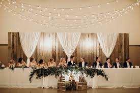 Mckenzie Ethan Head Table Wedding Bridal Party Table Backdrop Bridal Party Table Decorations