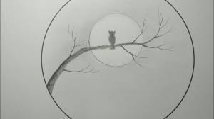 Untuk menghilangkan kebosanan saat mengambar, dapat diantisipasi dengan media pewarna seperti crayon atapun cat cair. Menggambar Pemandangan Hitam Putih Burungdanbulan Youtube