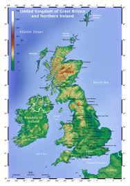 Mapa del país reino unido. Grande Mapa Topografico Del Reino Unido Reino Unido Europa Mapas Del Mundo
