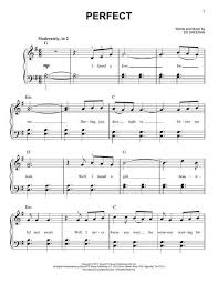 Ed Sheeran Perfect Sheet Music Notes Piano Sheet Music Free Sheet Music Notes Clarinet Sheet Music