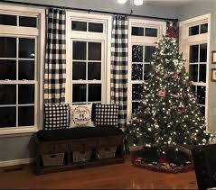 Black And White Buffalo Plaid Curtains Black And White Buffalo Check Curtains Farmhouse Plaid 24 Etsy Buffalo Check Curtains Farm House Living Room Living Room Decor Curtains