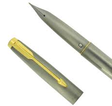 rare 1970s parker t 1 titanium fountain pen near mint condition medium nib parker fountain pen fountain pen fountain pens writing