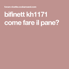Bifinett Kh1171 Come Fare Il Pane Ricette Macchina Del Pane Pane