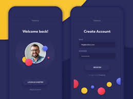 Sign In And Sign Up Views Dark Theme Login Page Design App Login Mobile App Design