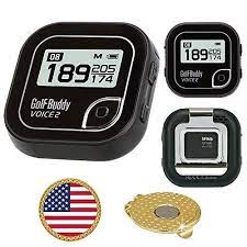 Golfbuddy Voice 2 Golf Gps Rangefinder Bundle With Ball Marker And Magnetic Hat Clip Golfiya The Sports Store Ball Markers Rangefinder Hat Clips