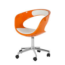 Burodrehstuhl La Paz Weiss Orange Burostuhl Ergonomisch Burodrehstuhl Home24