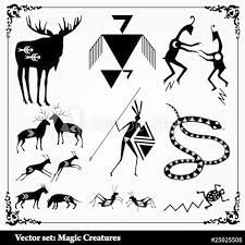 This is one of the most outstanding african warrior symbols. Ancient African Symbols Warrior And Animal Snake Vector Stock Vector Adobe Stock