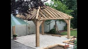 Building Raison Bois Debits Oak Gazebo Youtube Yard Gazebos Diy Gazebo Outdoor Pergola