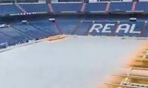 The real madrid stadium was inaugurated on december 14 1947. Spain Weather Real Madrid Cancel Training As Snow Causes Chaos Football Sport Express Co Uk