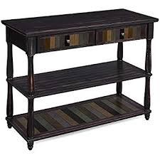 Amazon Com Vasagle Console Table With Colorful Drawers 3 Tier Entryway Table With Shelves For Livi Wooden Console Table Wooden Console Modern Console Tables