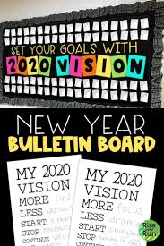 New Year 2020 Vision Bulletin Board Kit Elementary Bulletin Boards Goals Bulletin Board School Bulletin Boards
