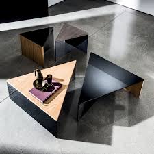 For the price, this is the best triangle table you could get. Regolo Triangular Coffee Table By Glassdomain Co Uk
