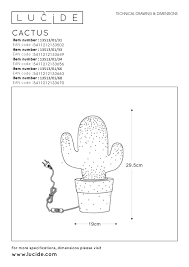 Reddit gives you the best of the internet in one place. Cactus Table Lamp O 20 Cm 1xe14 White